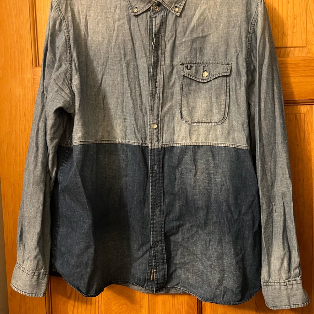 True Religion - Two-Tone Denim Shirt